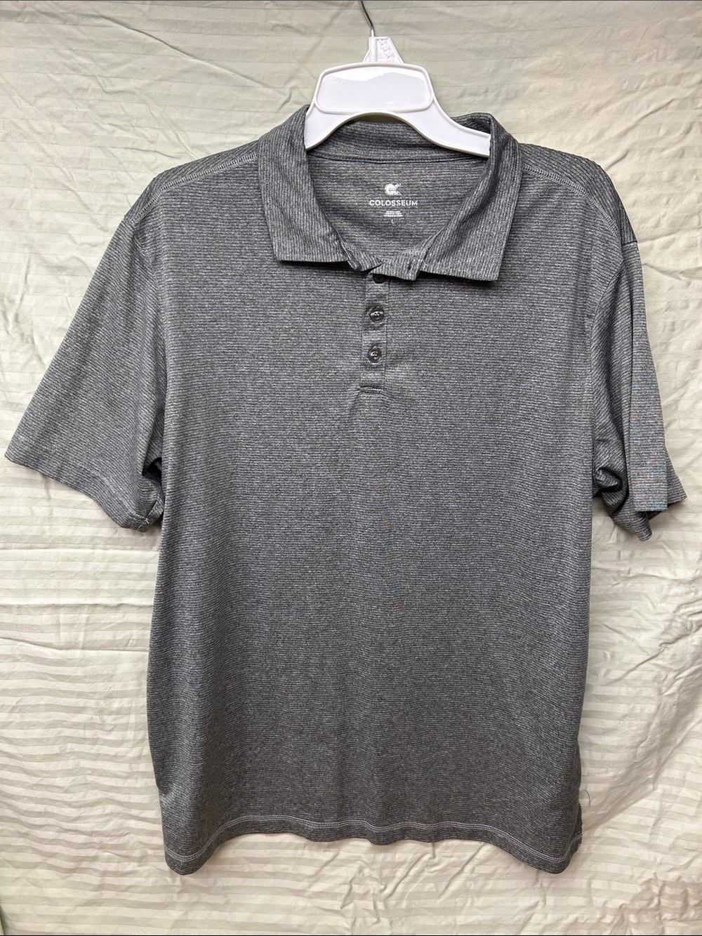 Colosseum Men’s Gray Heather Polo